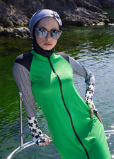 Bomber Yeşil Tek Üst Mayo